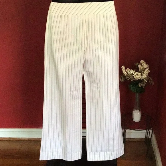 ANN TAYLOR LOFT LINEN TROUSERS SIZE 8 - Picture 3 of 3